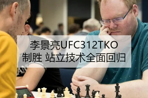 李景亮UFC312TKO制胜 站立技术全面回归